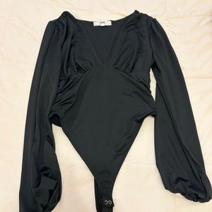 Black Long Sleeve Bodysuit